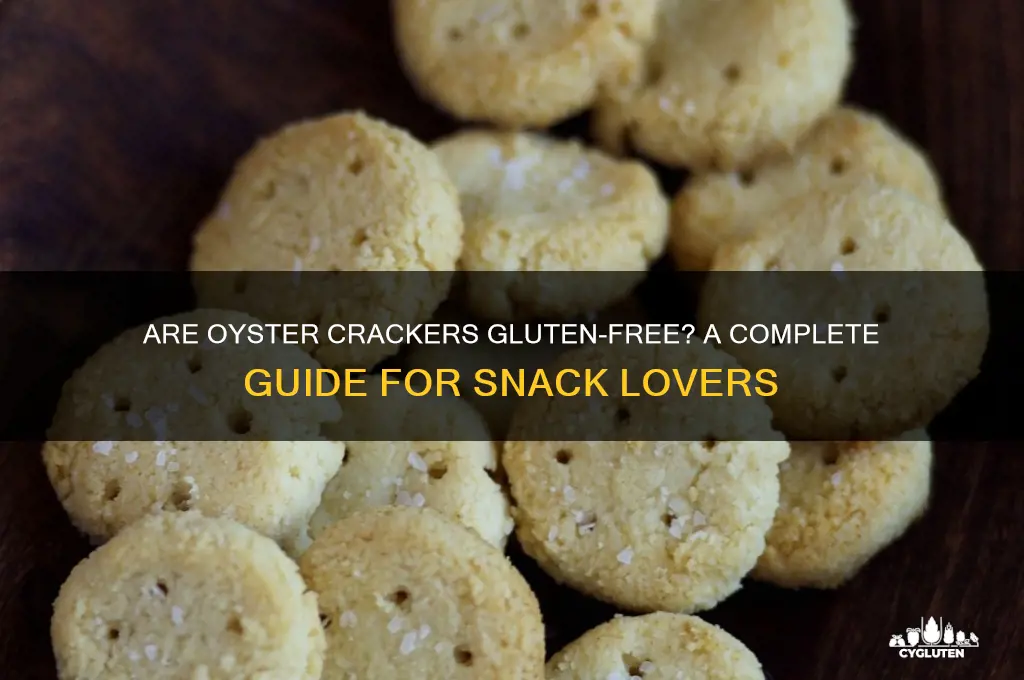 are oyster crackers gluten free
