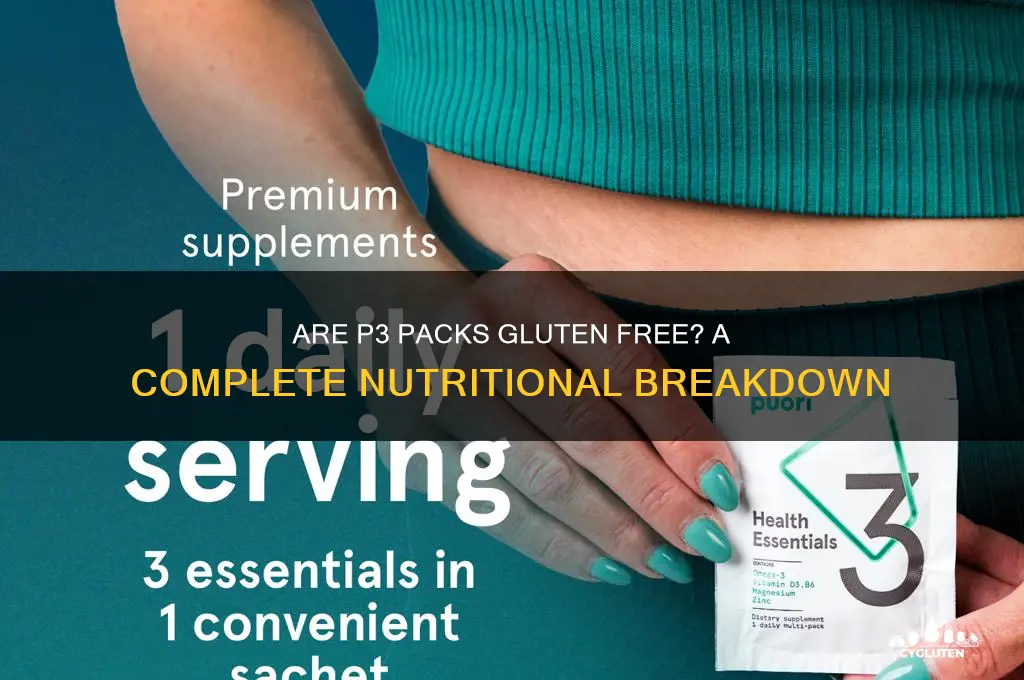 are p3 packs gluten free