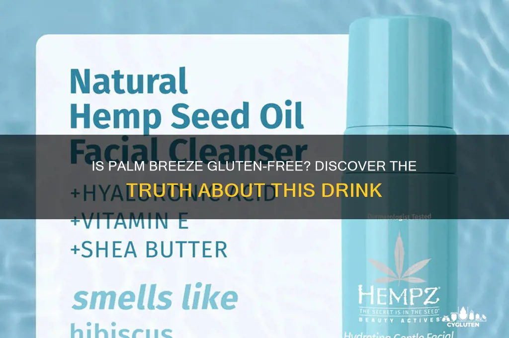 are palm breeze gluten free