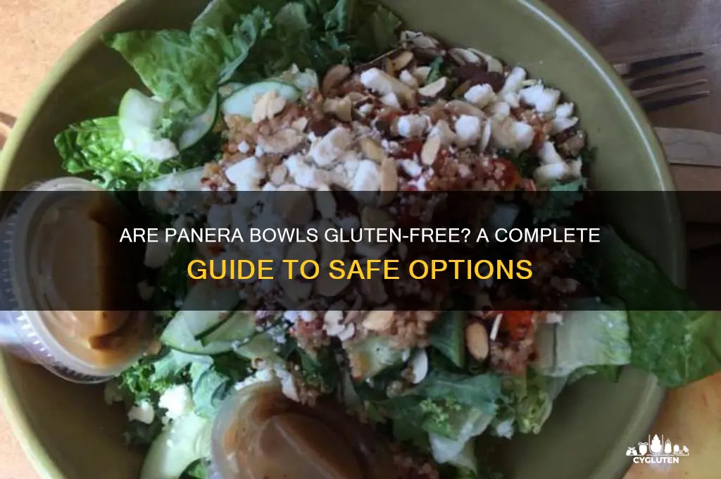 are panera bowls gluten free