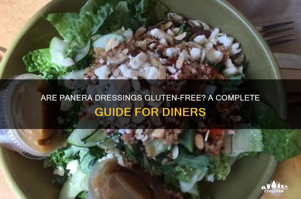 are panera dressings gluten free