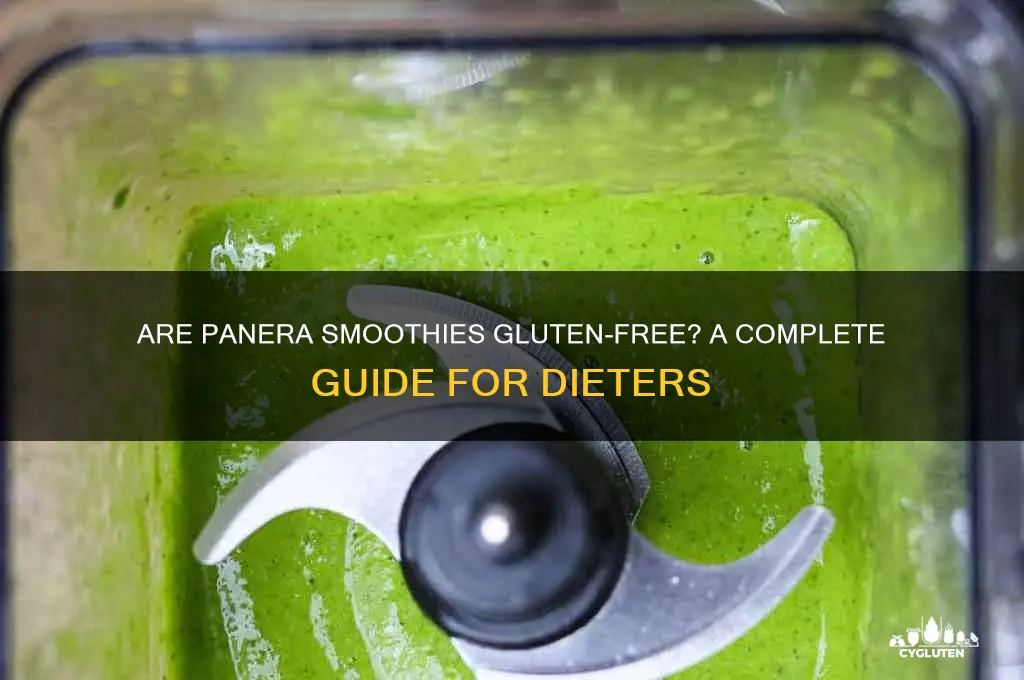are panera smoothies gluten free