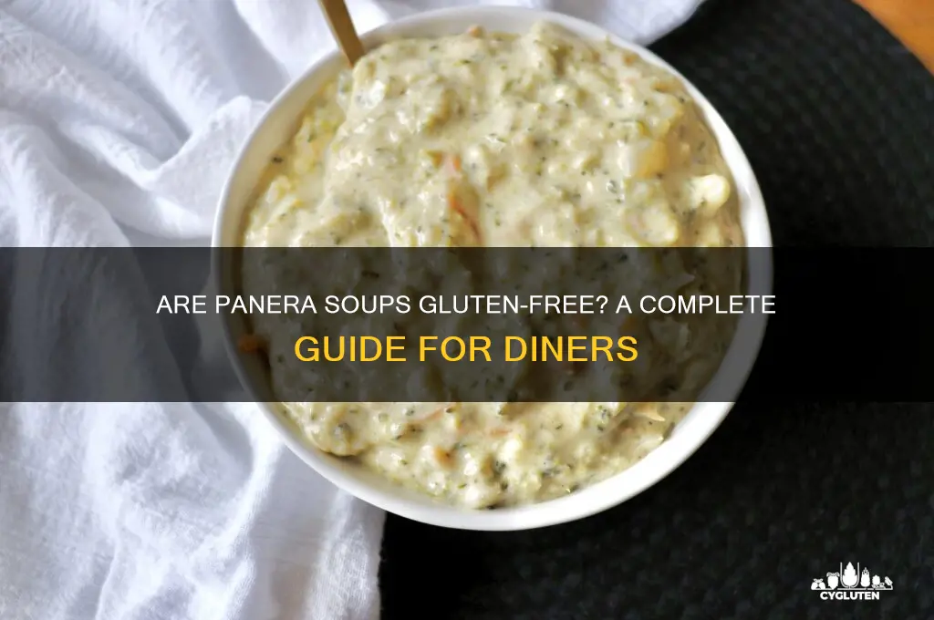 are panera soups gluten-free