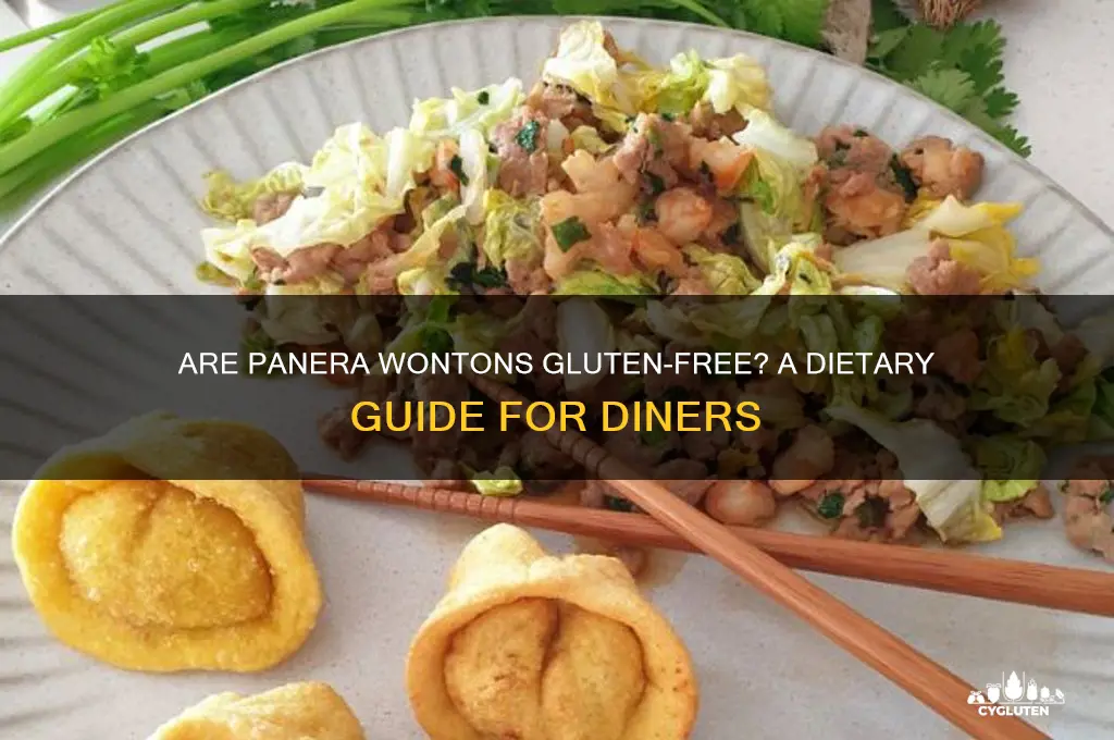 are panera wontons gluten free