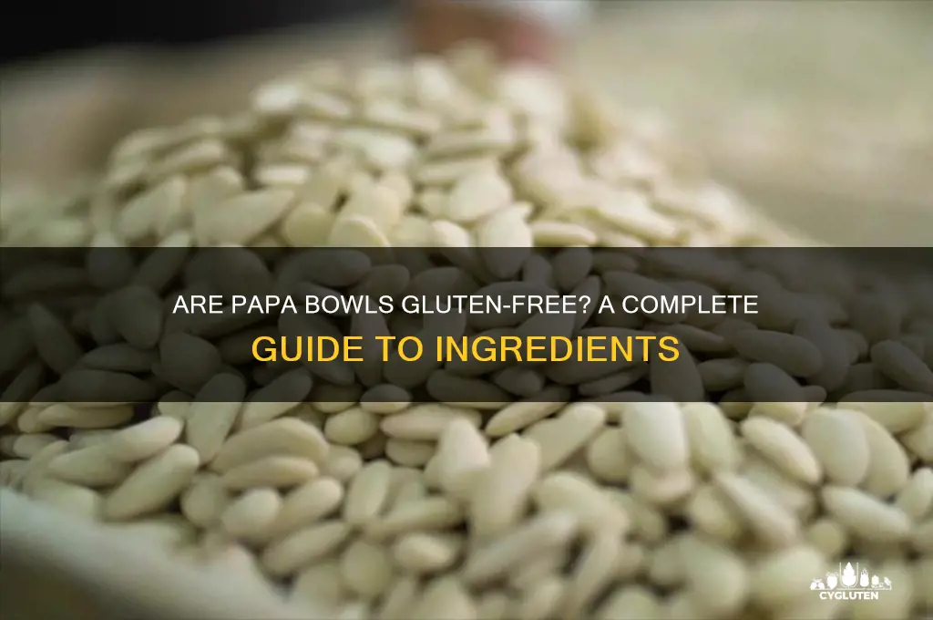 are papa bowls gluten free
