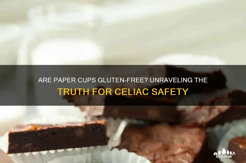 are paper cups gluten free