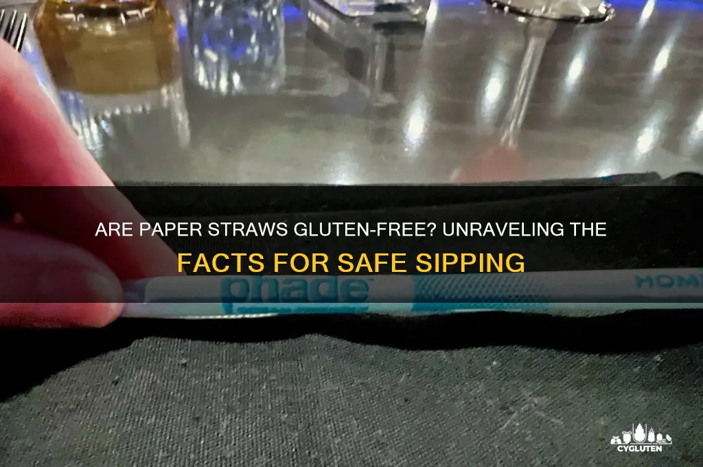 are paper straws gluten-free