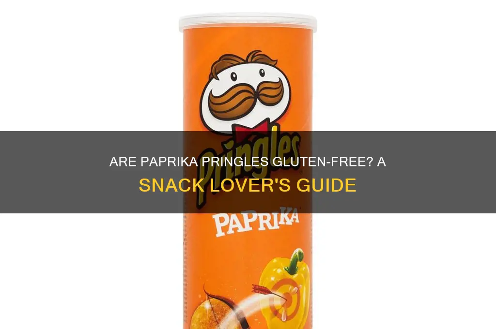 are paprika pringles gluten free
