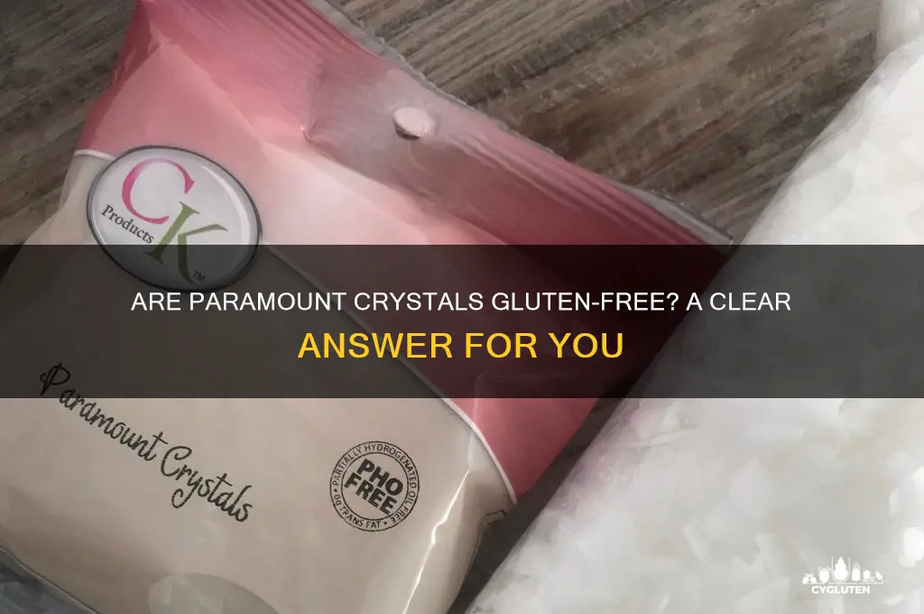 are paramount crystals gluten free