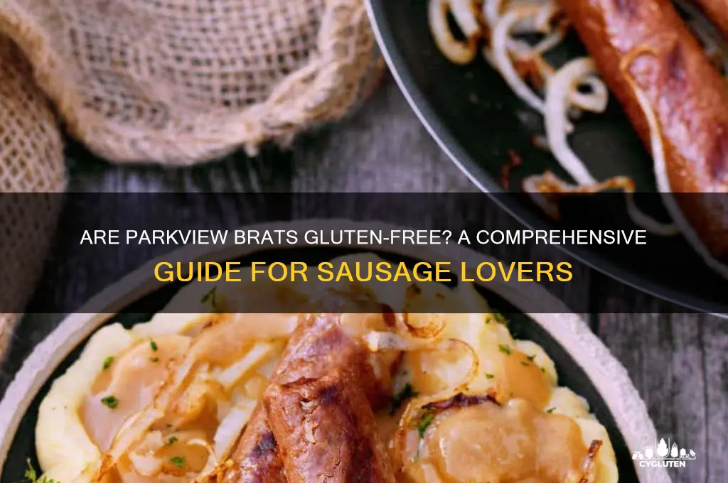 are parkview brats gluten free