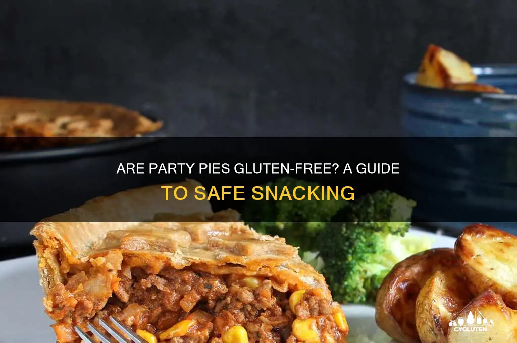 are party pies gluten free