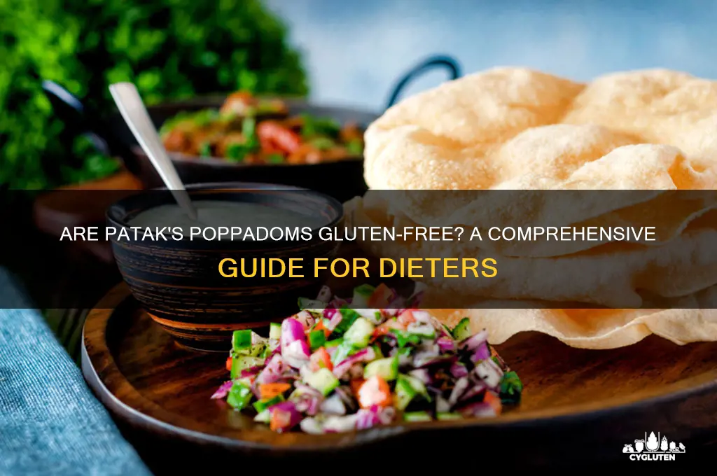 are pataks poppadoms gluten free