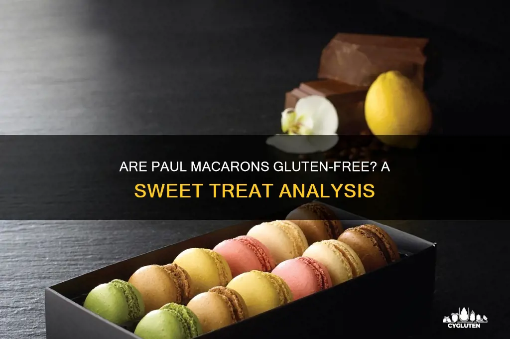 are paul macarons gluten free