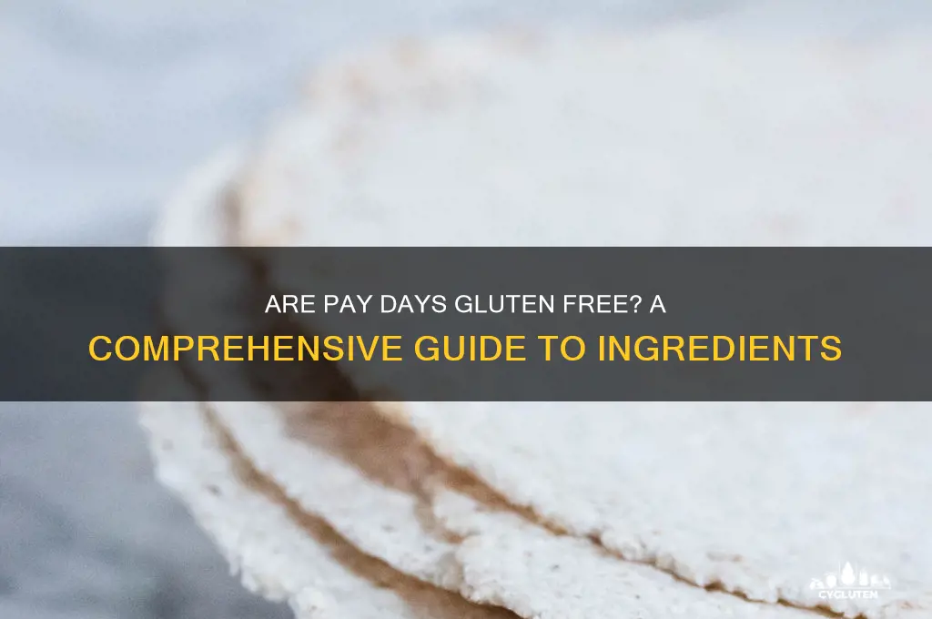are pay days gluten free
