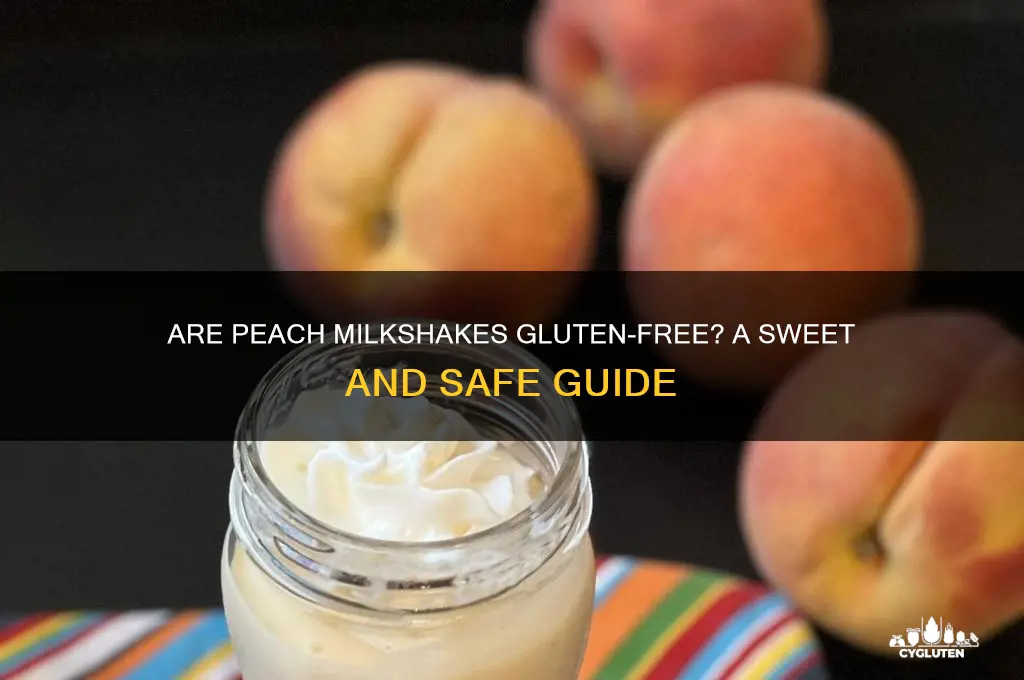are peach milkshakes gluten free