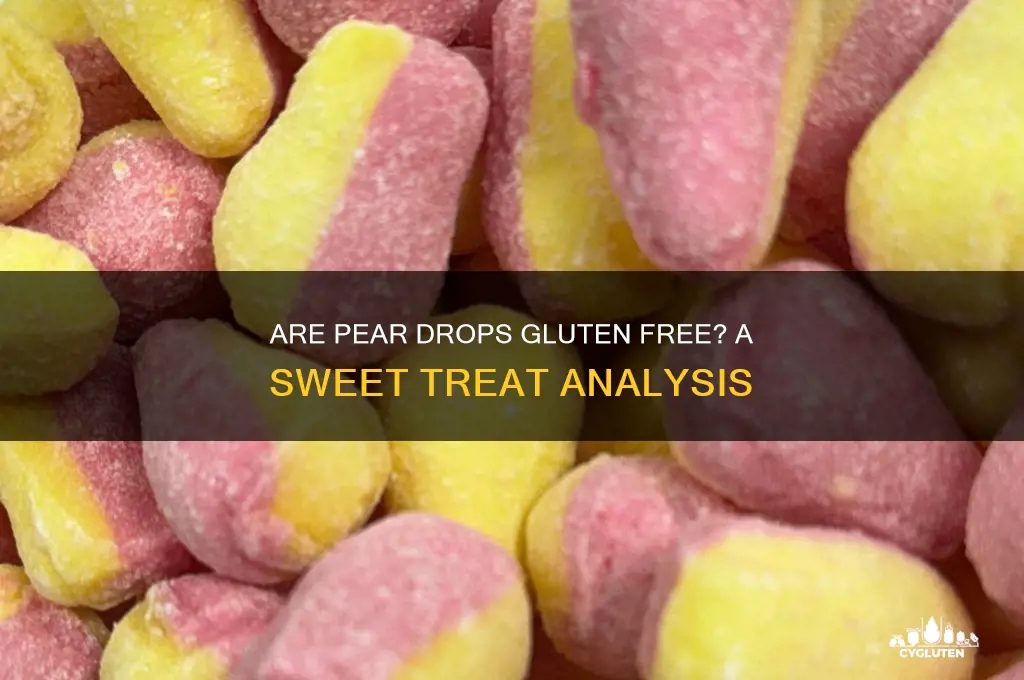 are pear drops gluten free