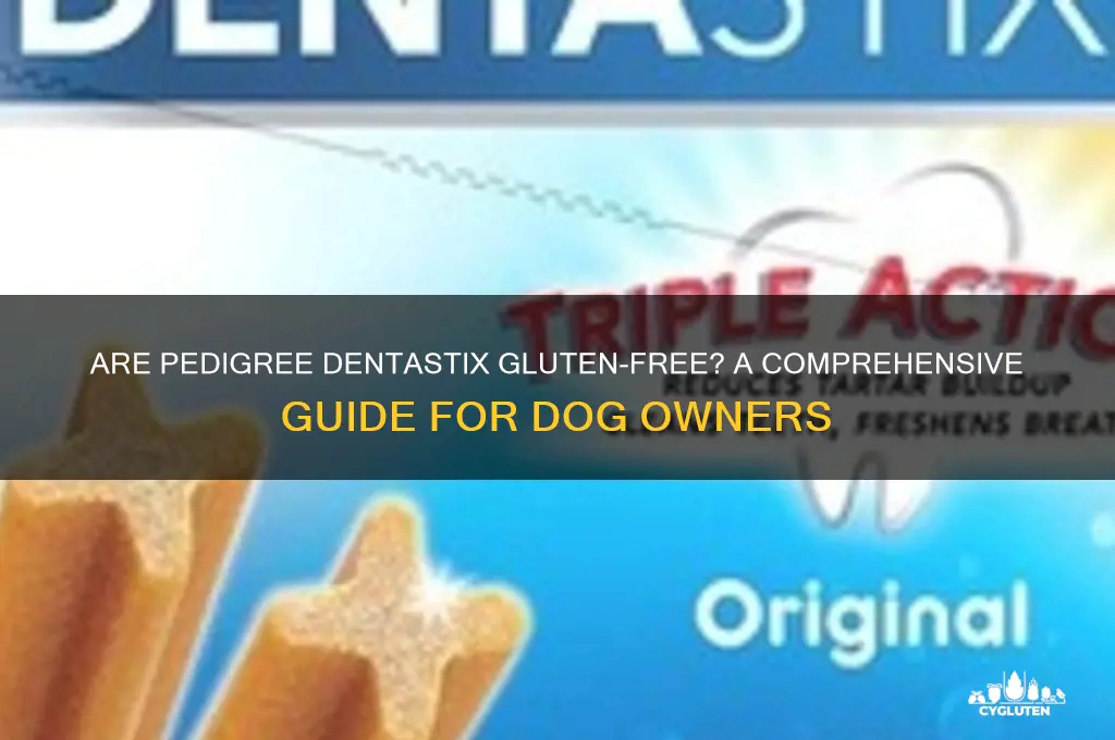 are pedigree dentastix gluten free