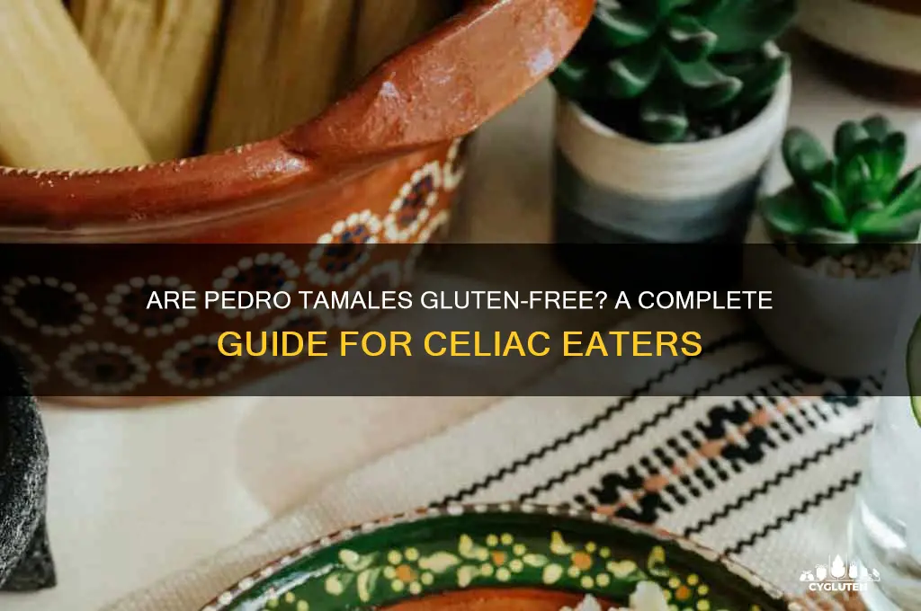 are pedro tamales gluten free
