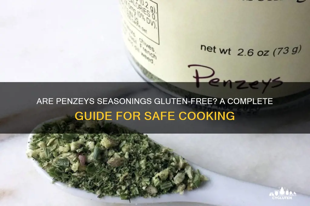 are penzeys seasoning gluten free