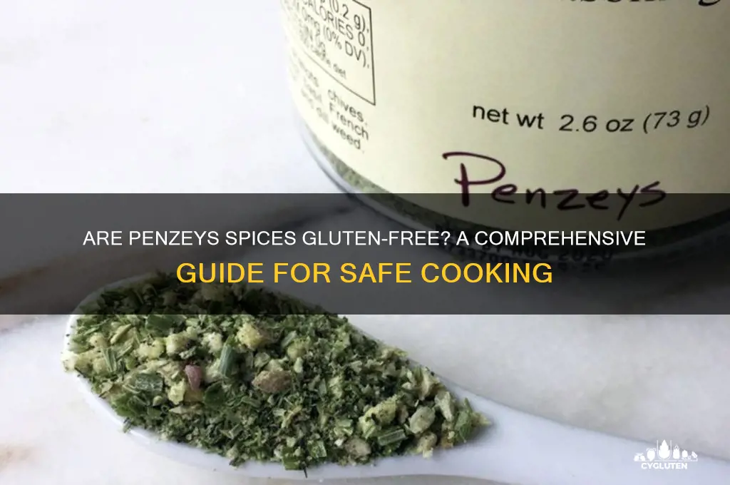 are penzeys spices gluten free
