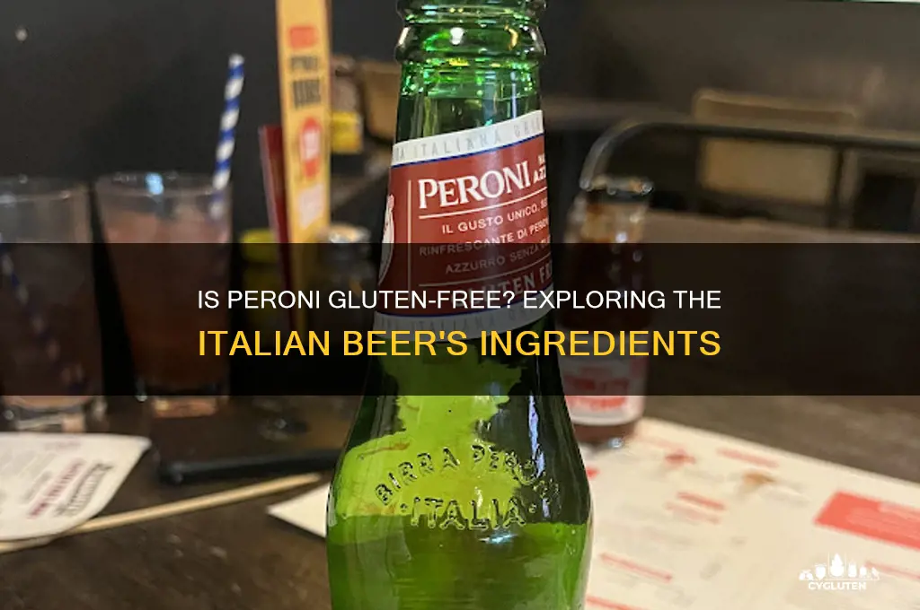 are peroni gluten free