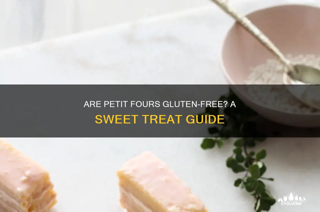 are petit fours gluten free