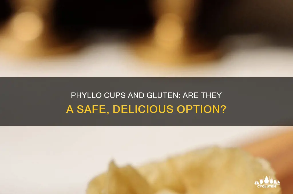 are phyllo cups gluten free