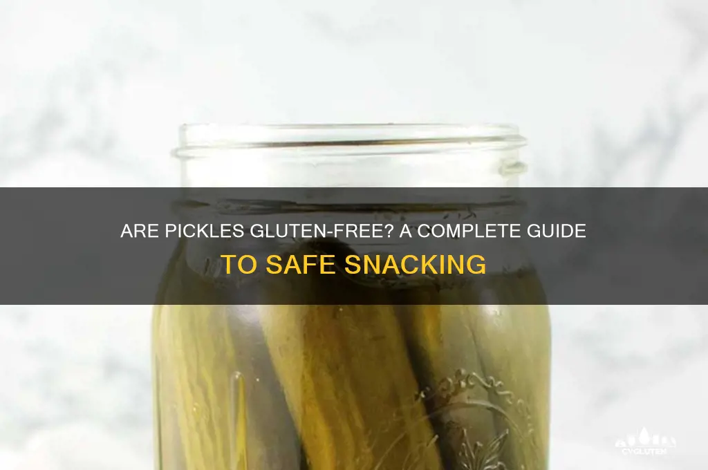 are pickels gluten free