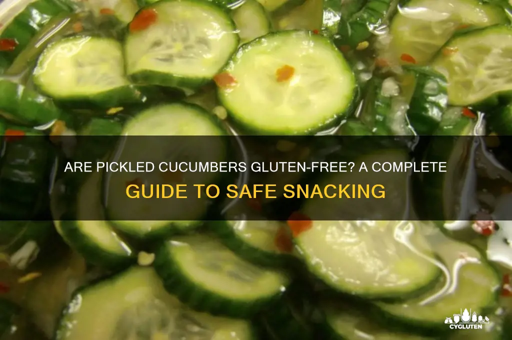 are pickled cucumbers gluten free