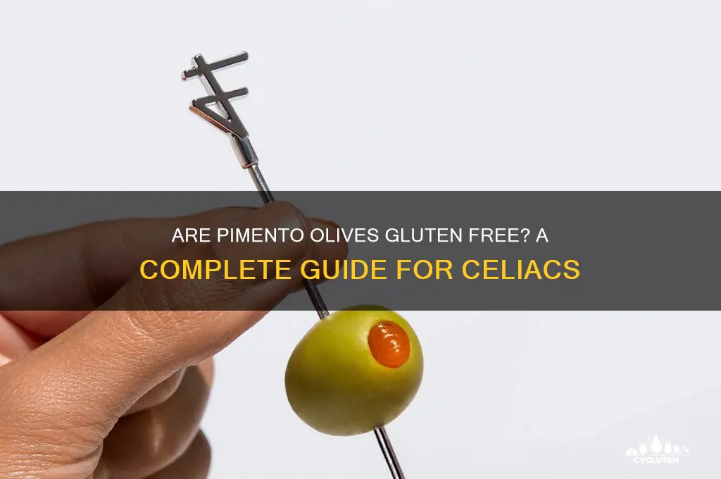 are pimento olives gluten free
