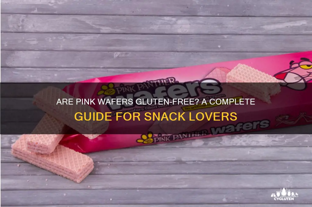 are pink wafers gluten free
