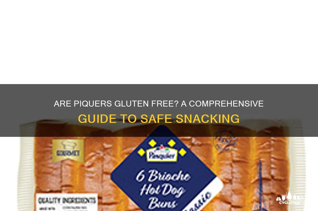 are piquers gluten free