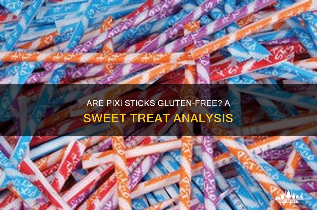 are pixi sticks gluten free