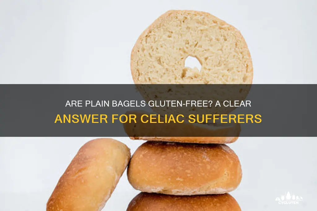 are plain bagels gluten free