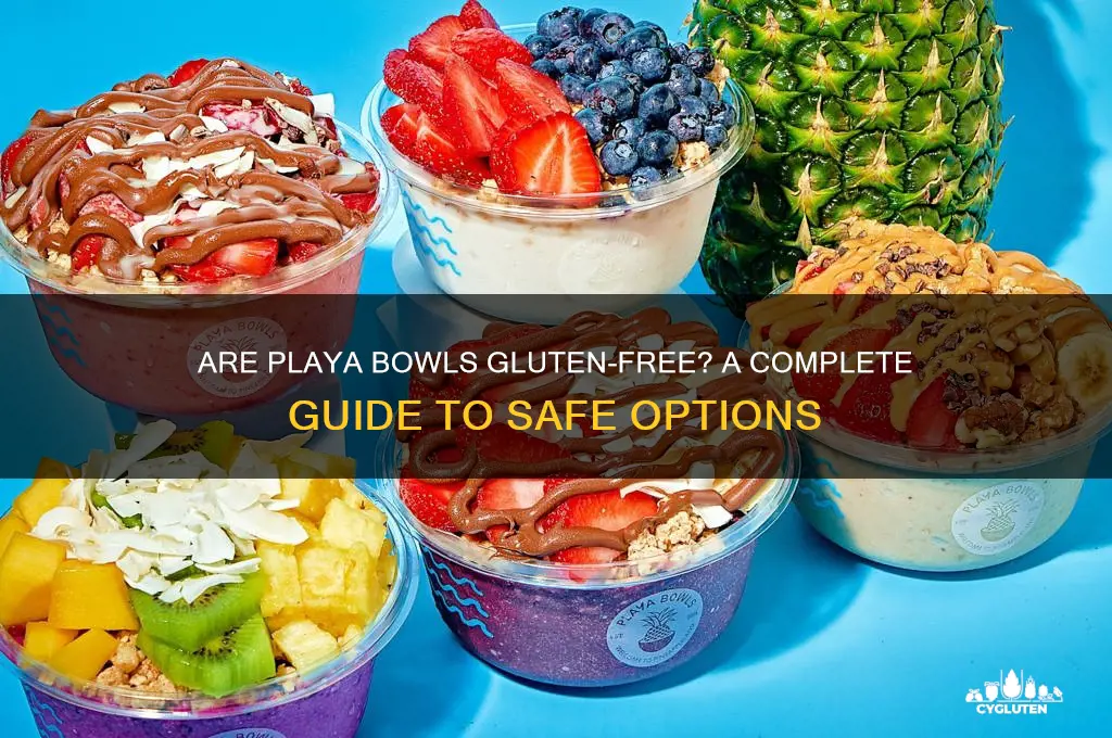 are playa bowls gluten free
