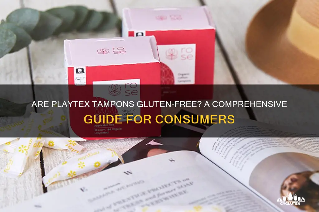 are playtex tampons gluten free