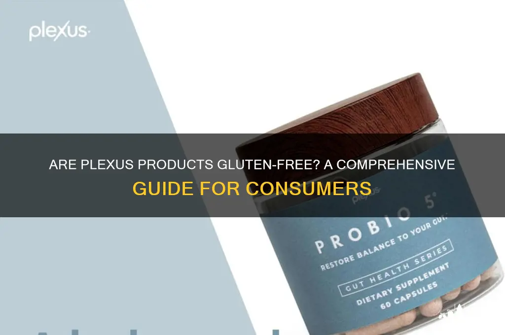 are plexus prodcuts gluten free