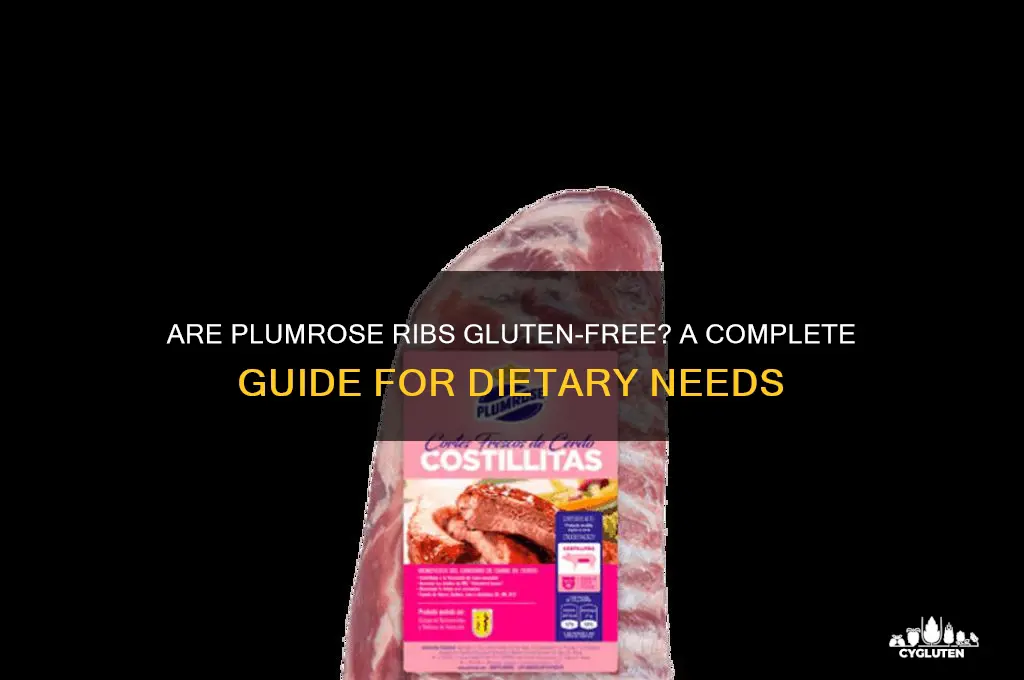 are plumrose ribs gluten free