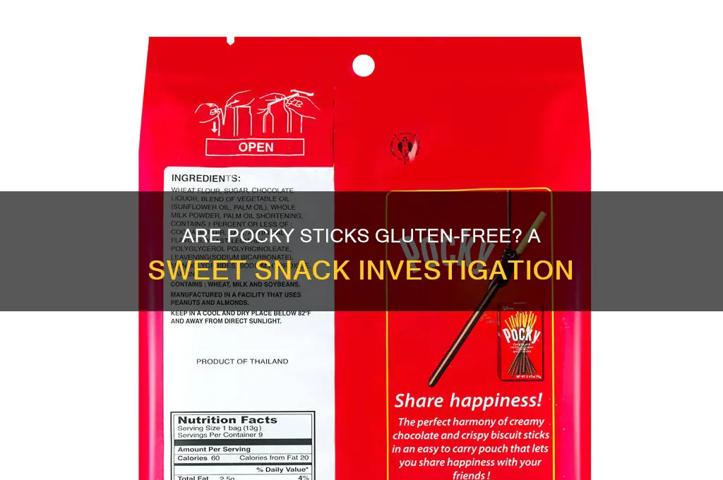 are pocky sticks gluten free