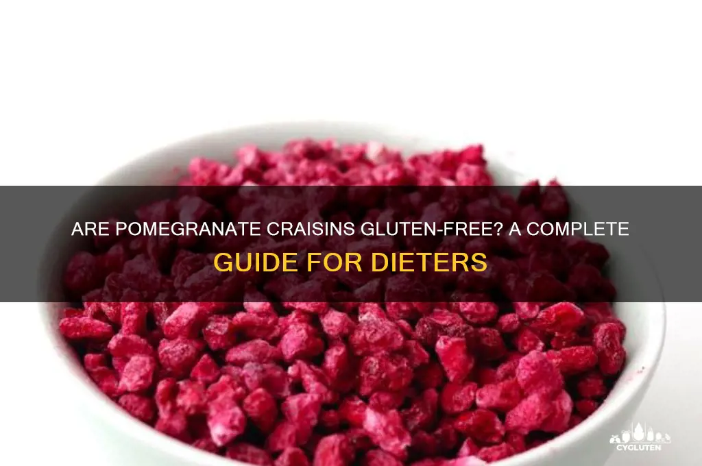 are pomegranate craisins gluten free