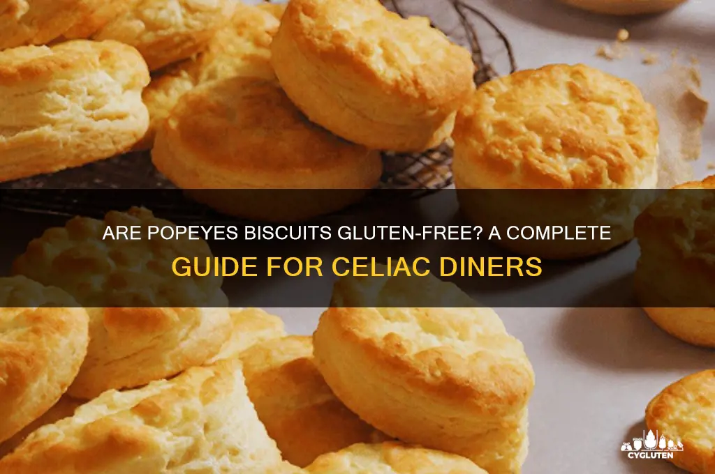 are popeyes biscuits gluten free