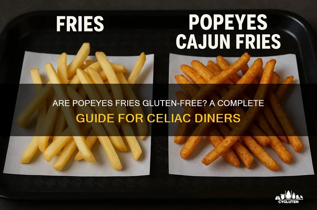 are popeyes fries gluten-free