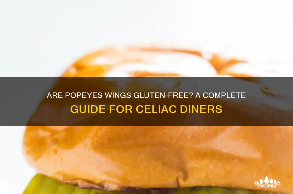 are popeyes wings gluten free