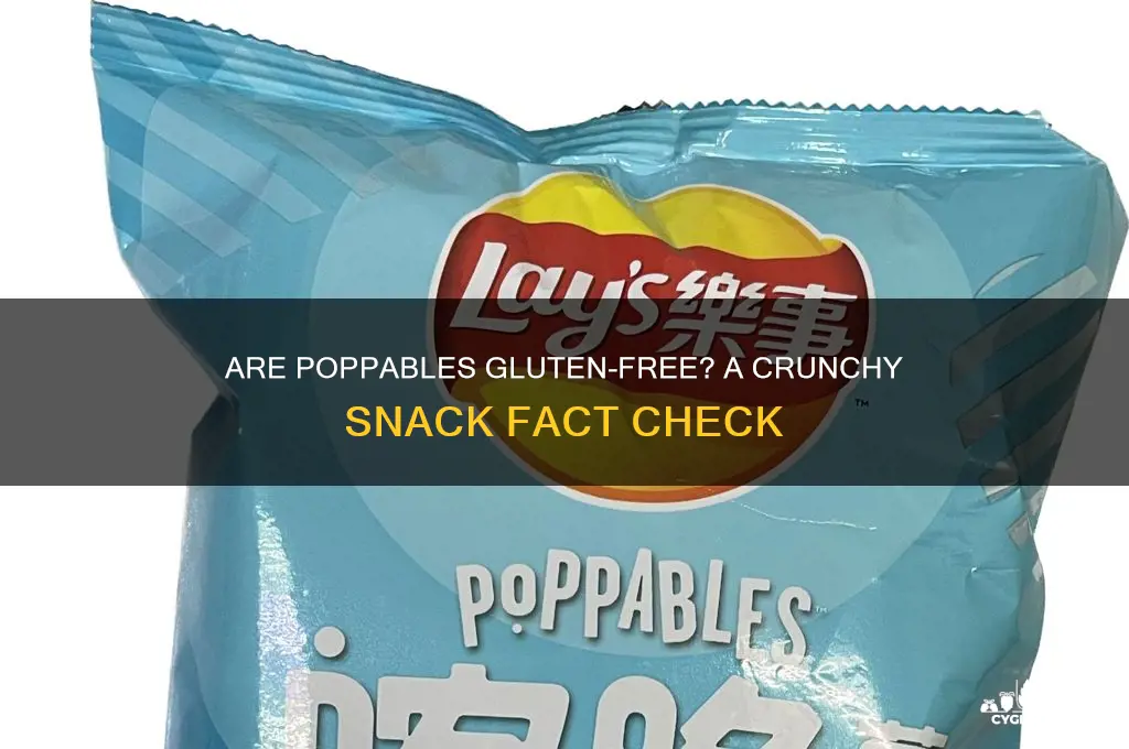 are poppables gluten free