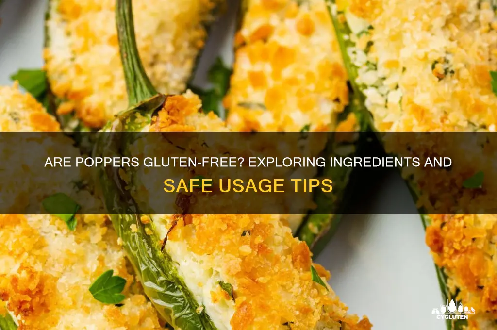 are poppers gluten free
