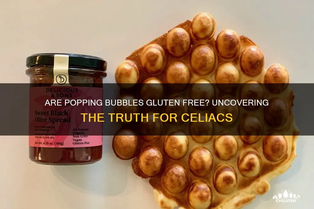 are popping bubbles gluten free