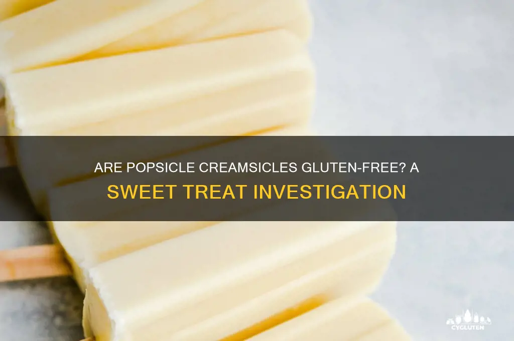 are popsicle creamsicles gluten free
