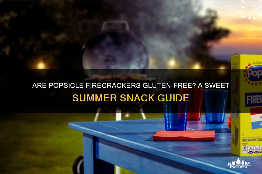 are popsicle firecrackers gluten free