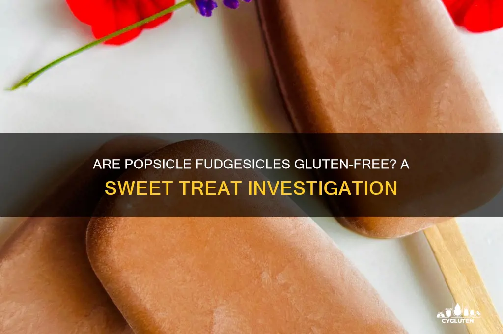 are popsicle fudgesicles gluten free