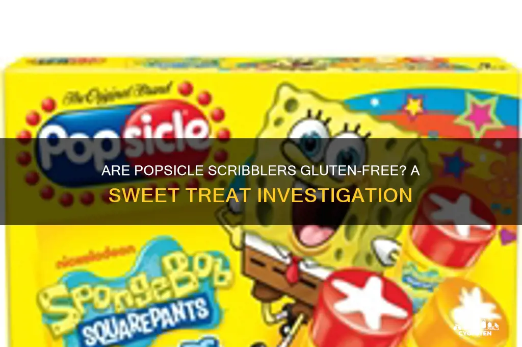 are popsicle scribblers gluten free